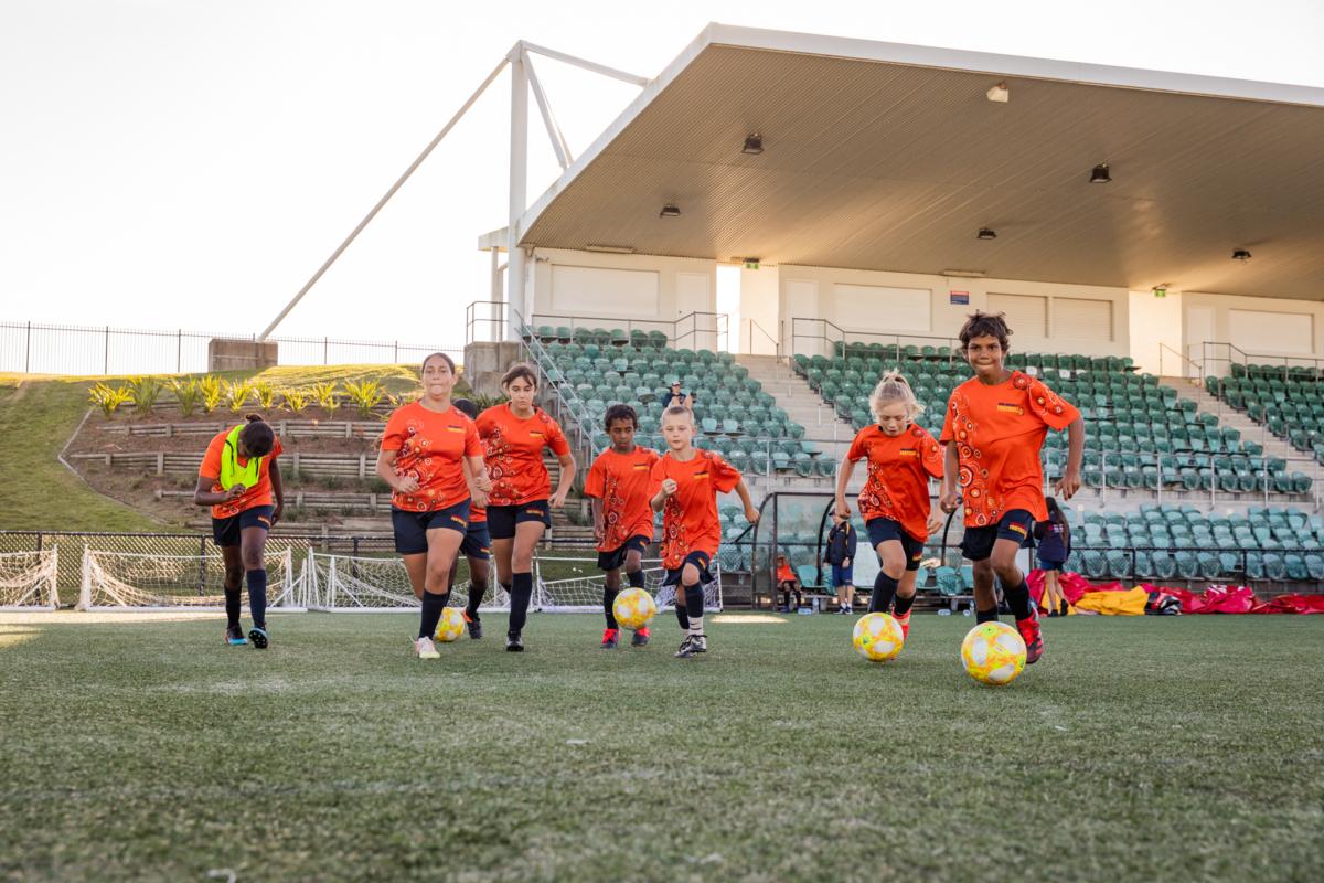 At the launch of Indigenous Football Australia