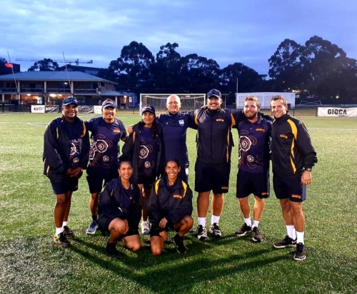 JMF coaches with Sydney FC Technical Director Kelly Cross